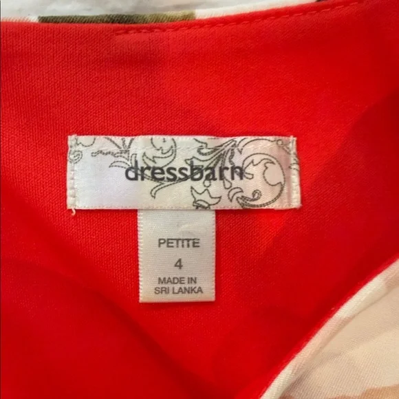 Dress Barn Floral Sheath Dress/ Woman/ Size Petite 4 - Picture 3 of 15